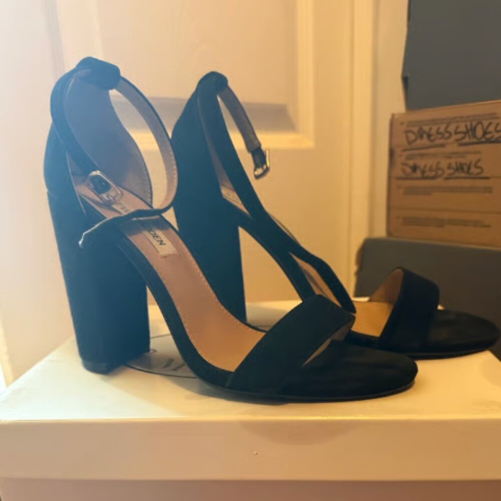 Steven Madden Carson Black Suede